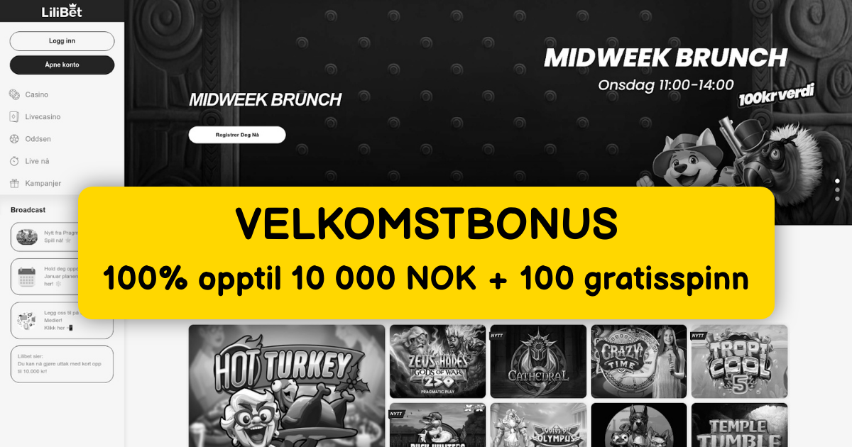 Lilibet Casino i Norge: Beste Slots